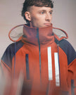 VESTE BRIGADE ROUILLE-BLEU