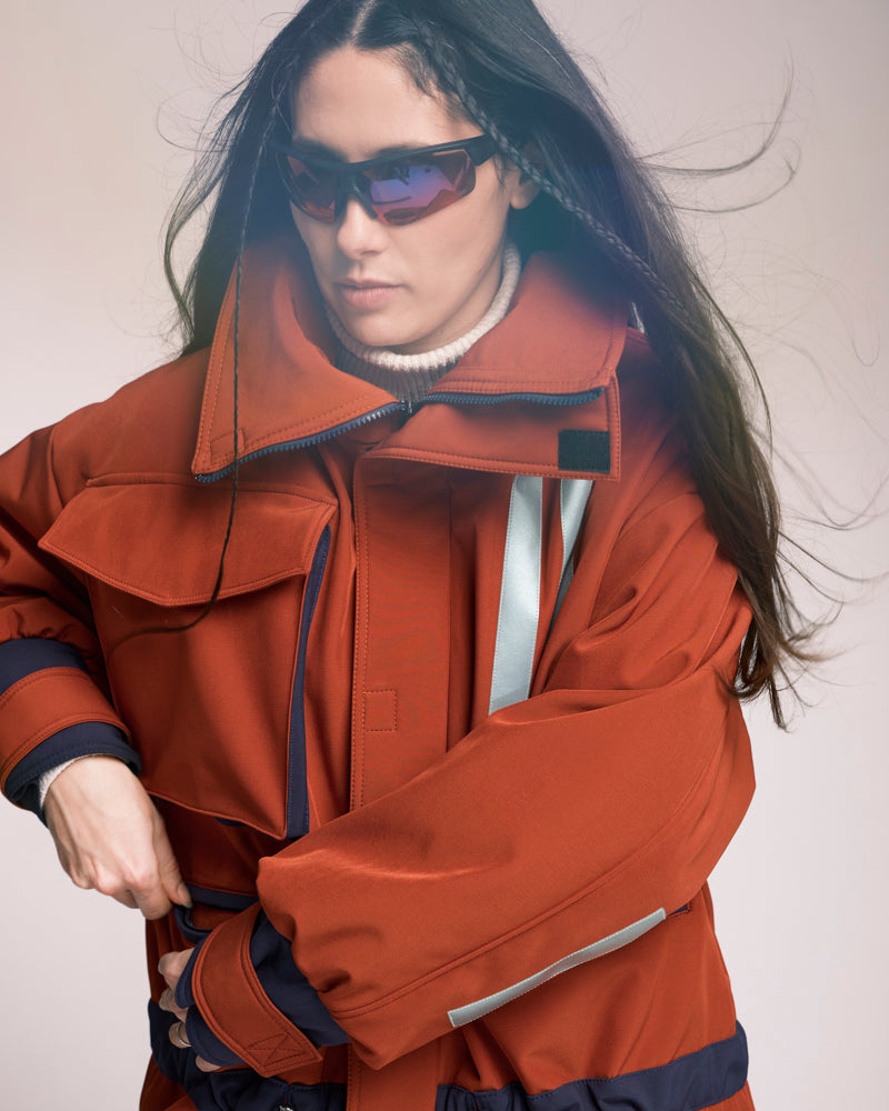 VESTE CASERNE ROUILLE FLAMBOYANT